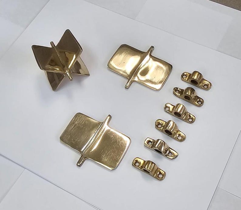Bronze Sapo Game Accessories: Roulettes, Brackets, Screws