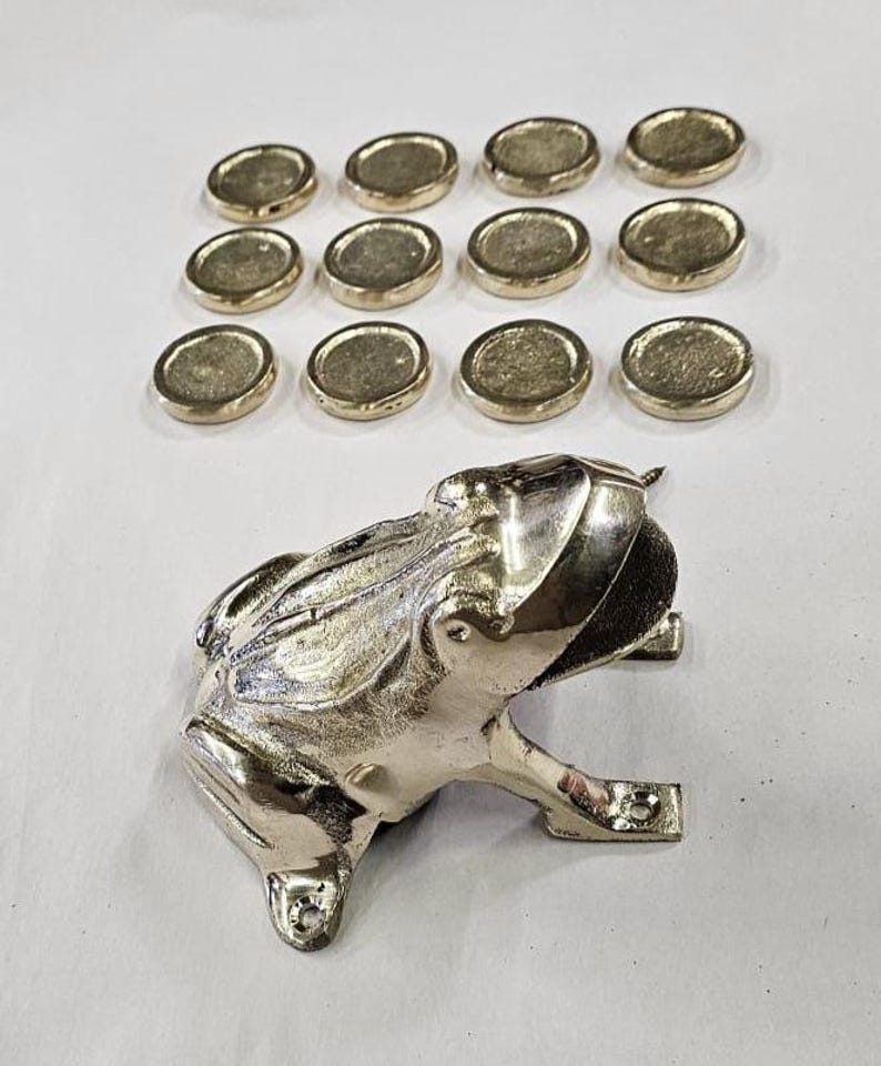 Sapo Game Bronze Accessories: Frog, Tokens and screws